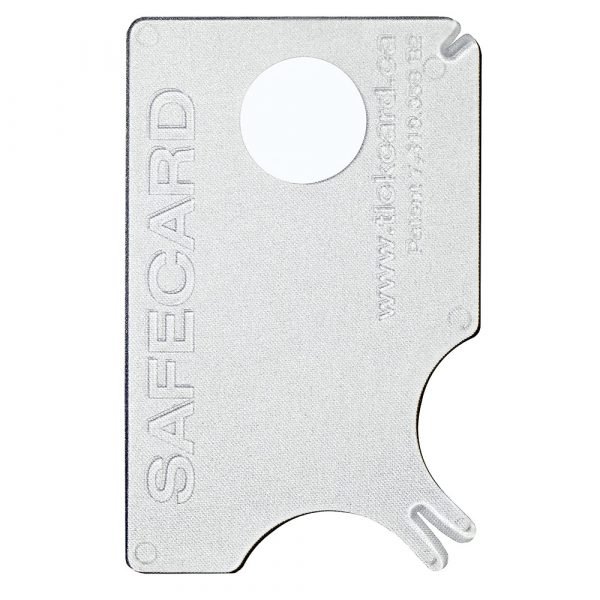 Safecard - Kartica za odstranjevanje klopov z lupo